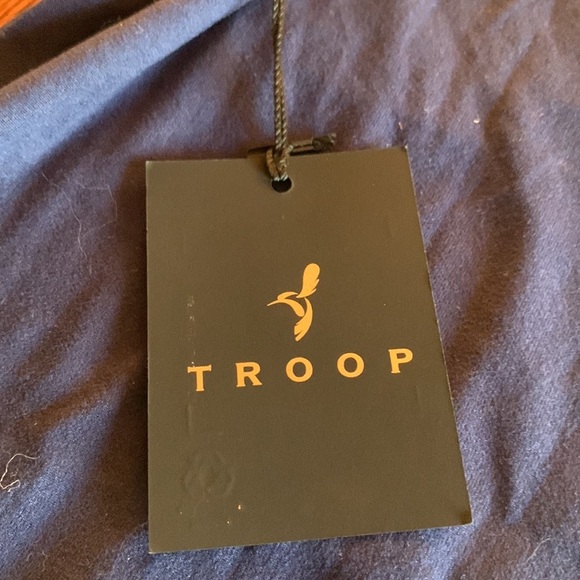 NWT Troop Men’s Hoodie Midnight Navy Long Sleeve Sustainable Outdoor Medium - Picture 5 of 10